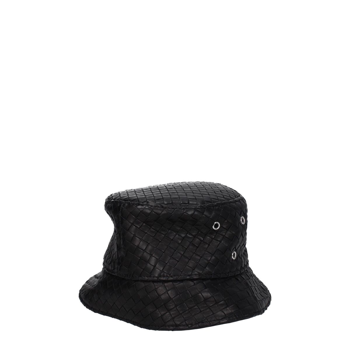 【新品】BOTTEGA VENETA ボッテガヴェネタ メンズ 帽子 レザー ブラック 734270VZQO51000