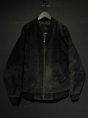 【WEAPONVINTAGE】Vintage Oversized Suede Leather Bomber Jacket
