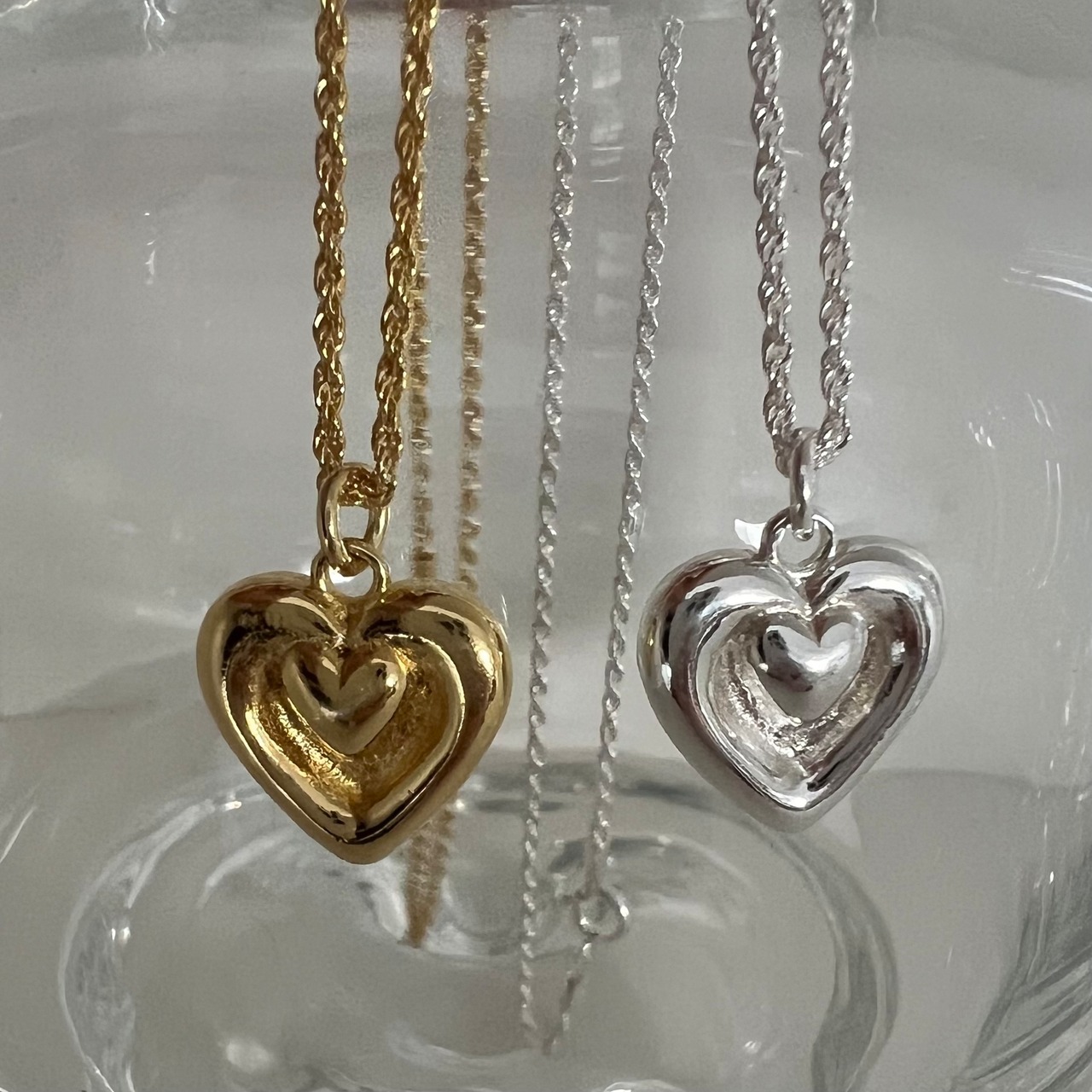 S925 Love heart necklace (N208)