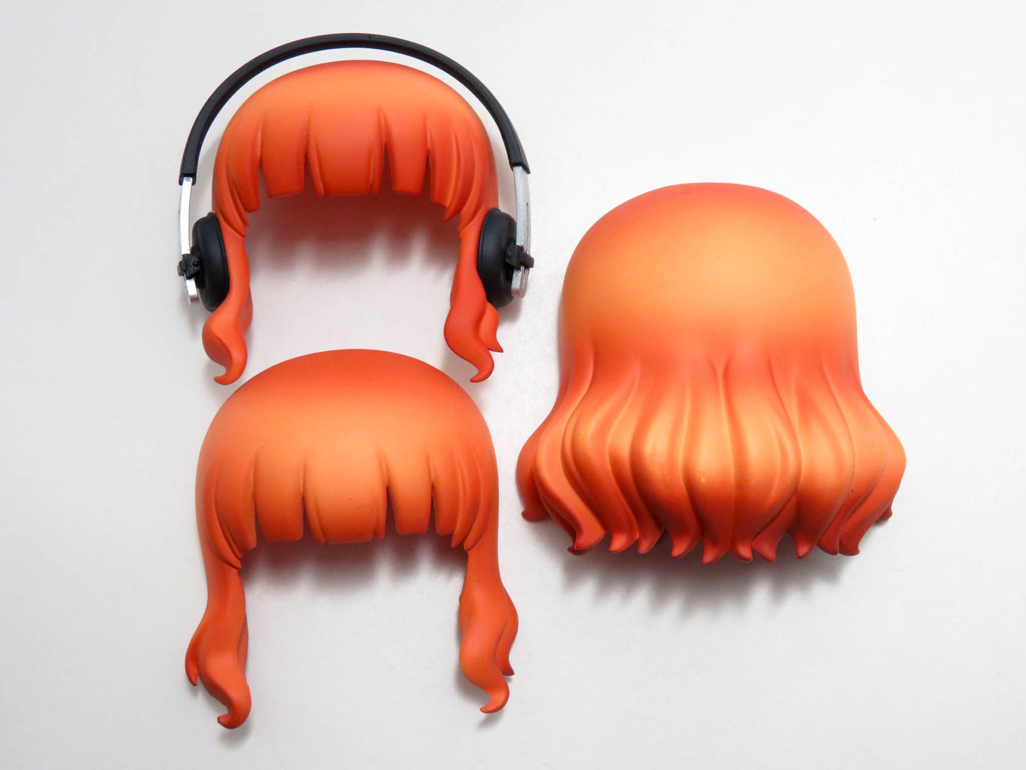 再入荷(A−ランク)【434】 武部沙織 髪パーツ セミロング ねんどろいど