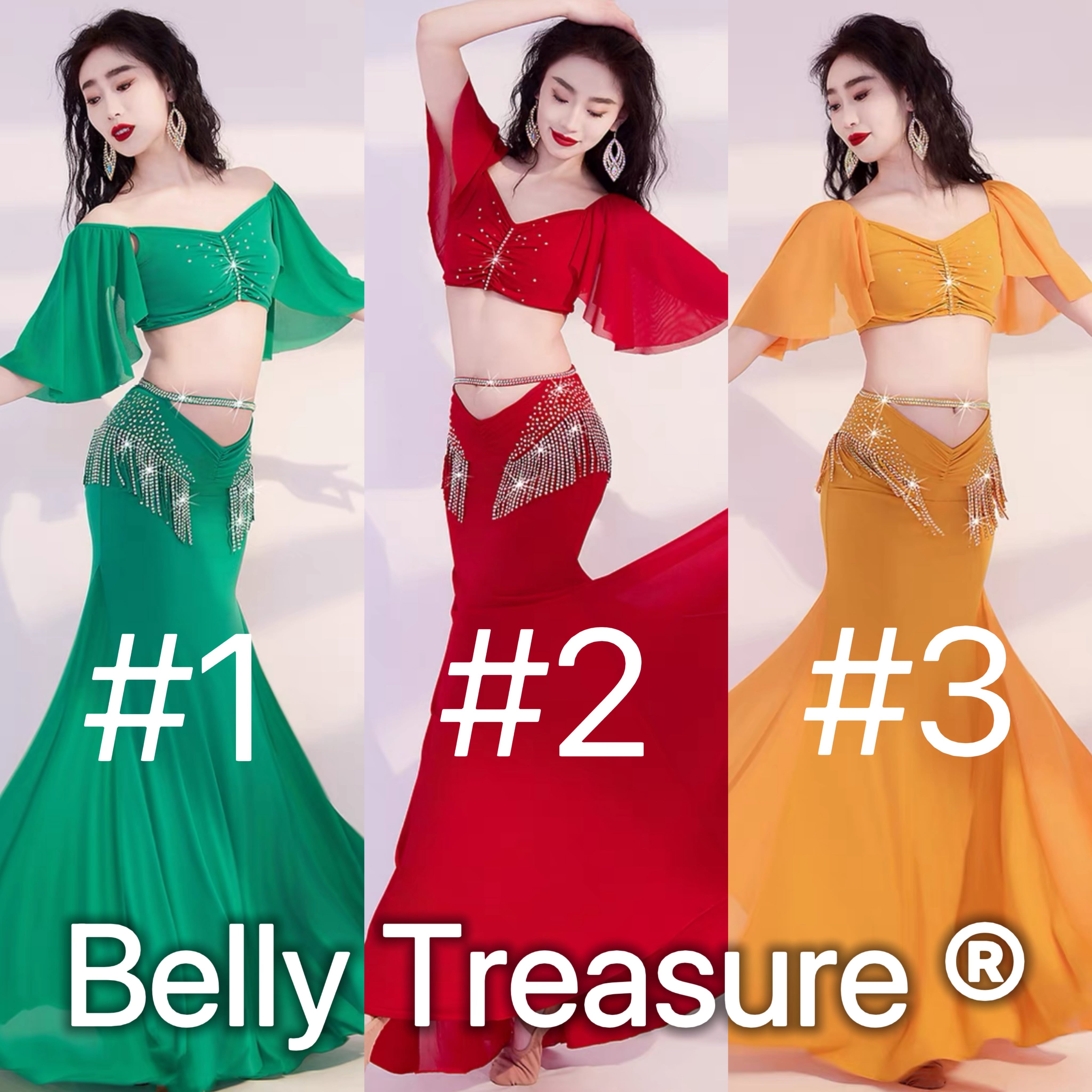 ベリーダンス レッスンウェア 3カラー MDW DW288 202406 | Belly