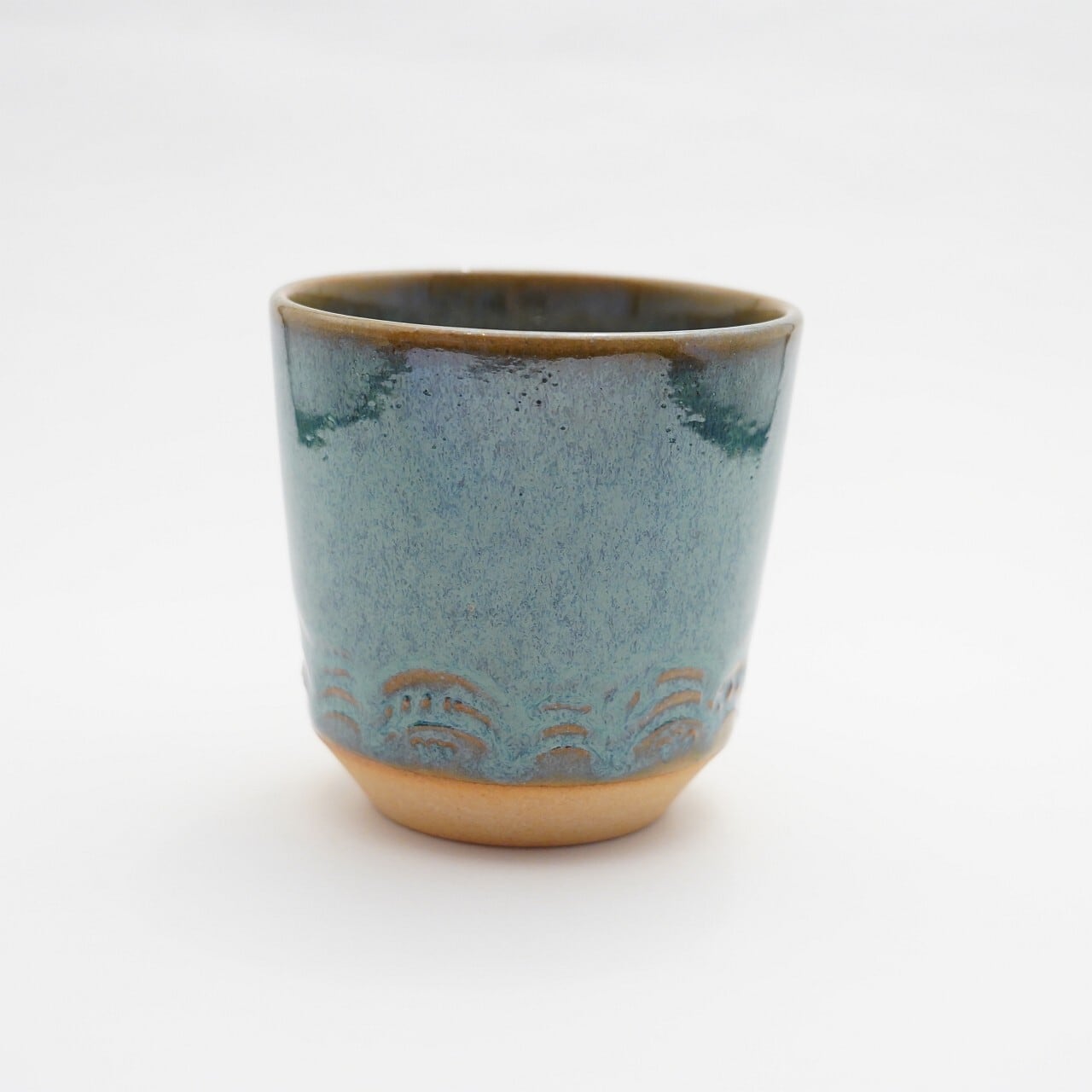 【赤膚焼 大塩まな】刻紋カップ B