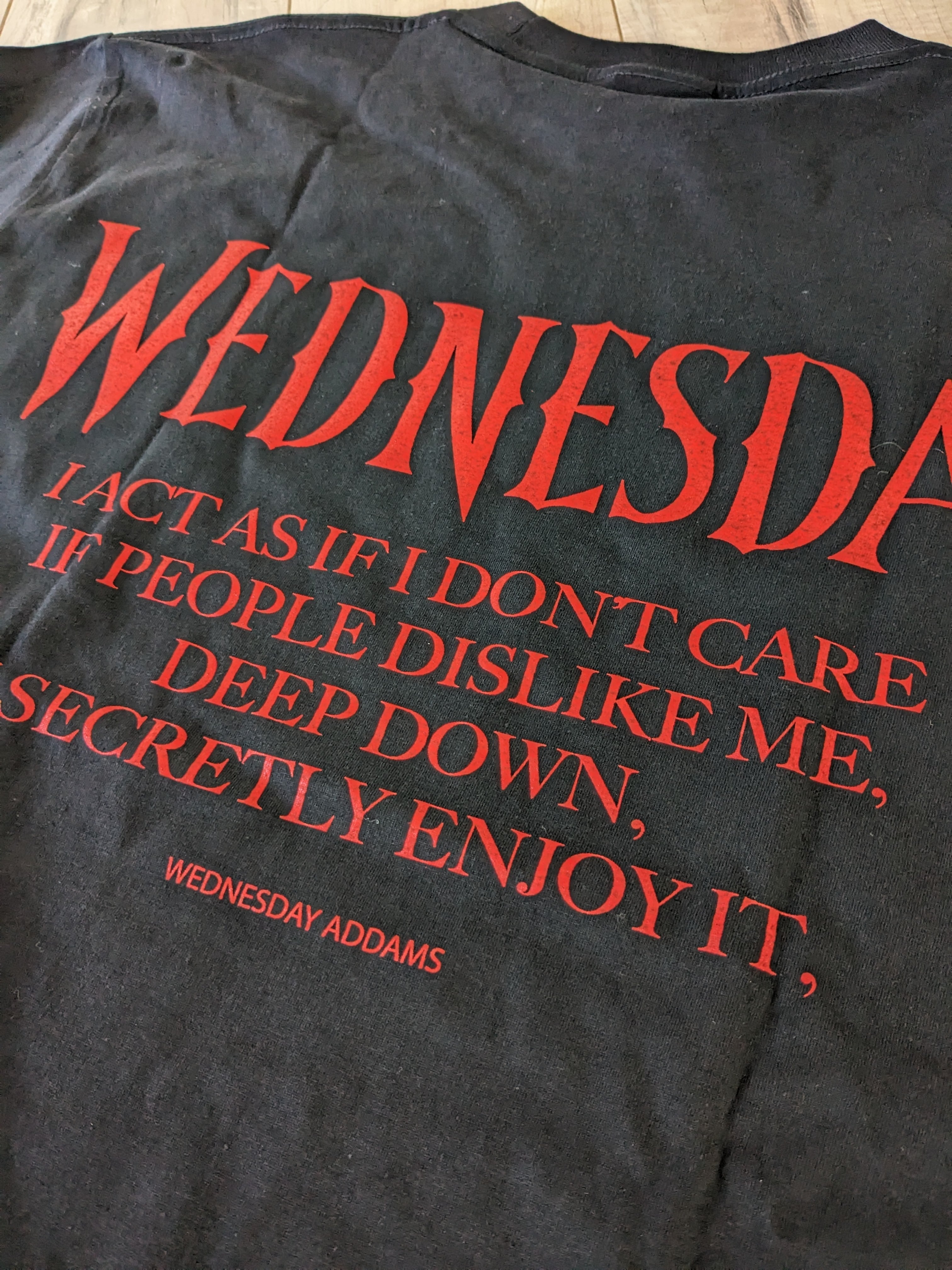 Tシャツ ウェンズデー(Wednesday フェイス)】〚アメリカン雑貨