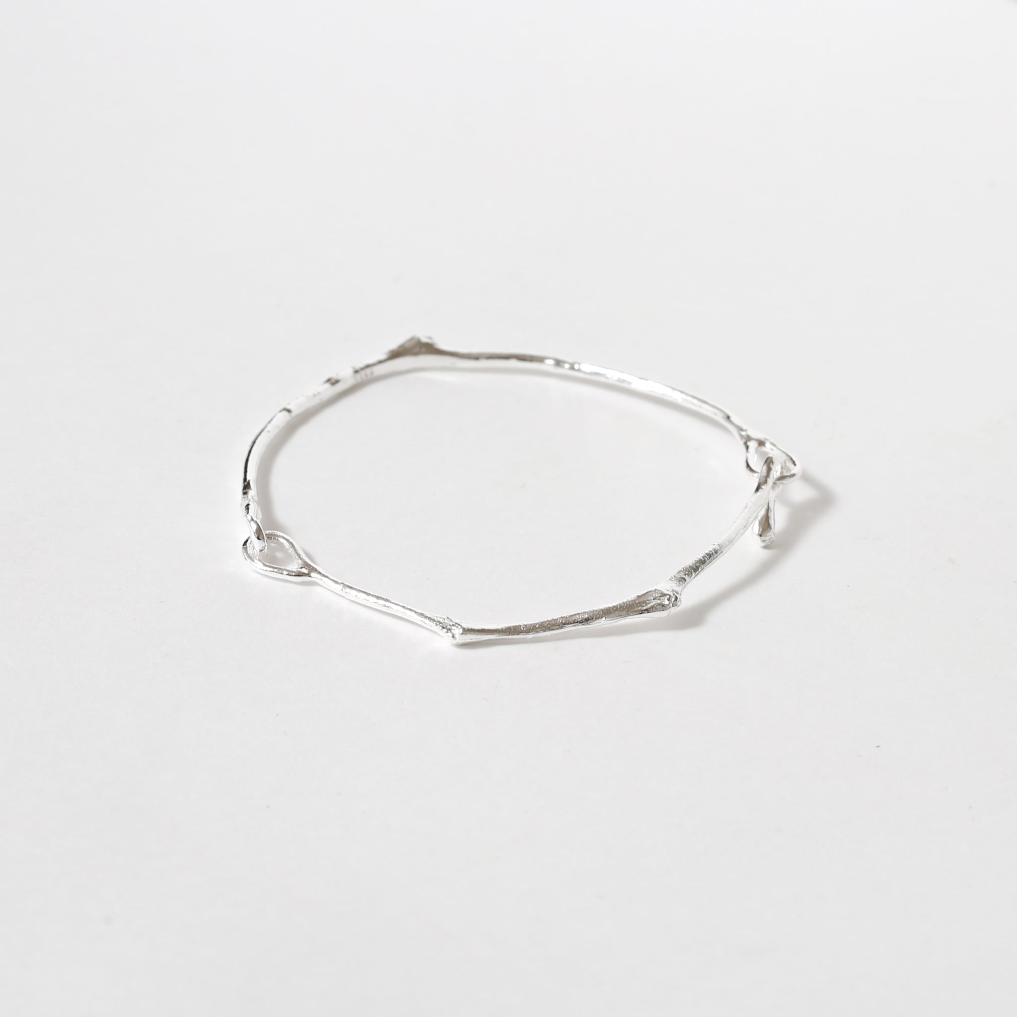 s925 Branch Texture Bangle | Lncs