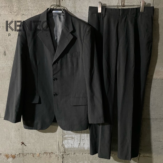 〖KENZO〗single wool setup suit/ケンゾー シングル ウール セットアップ スーツ/msize/#0314