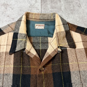 60's〜 McGREGOR Open-Collar Shirt Board Shirt 50年代 アメリカ オープンカラーシャツ ボードシャツ ヴィンテージ ビンテージ  TT2026-0046