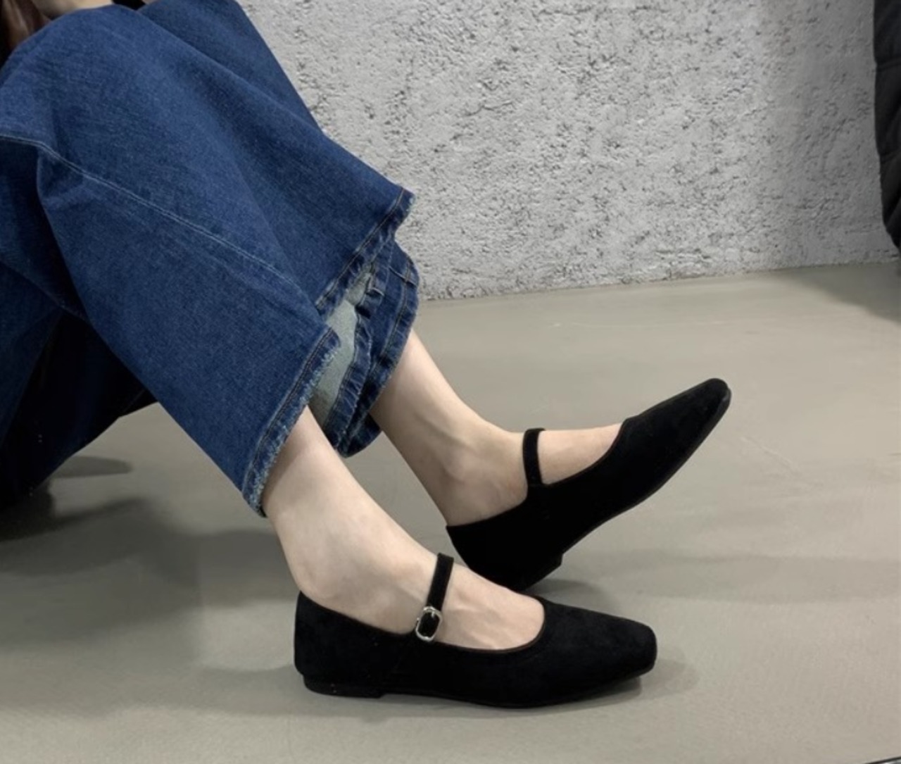 レオパード柄フラットシューズ