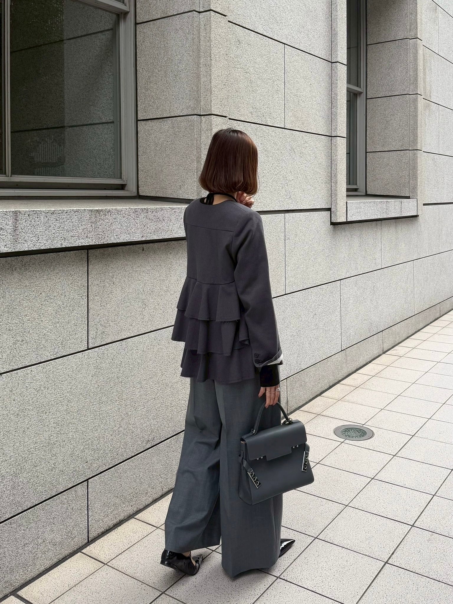 新品HEYON.hyeon.blossom gilet / grayへヨン 新品HEYON.hyeon.blossom gilet / grayへヨン HYEON (ヘヨン) official