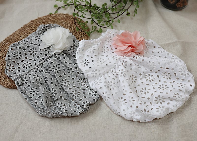 【SALE】ボリュームレースワンピース XS ~ XL 2color  /  犬服 犬の服 犬 ワンピース ドッグウェア 小型犬 中型犬 ペット洋服 onepiece10