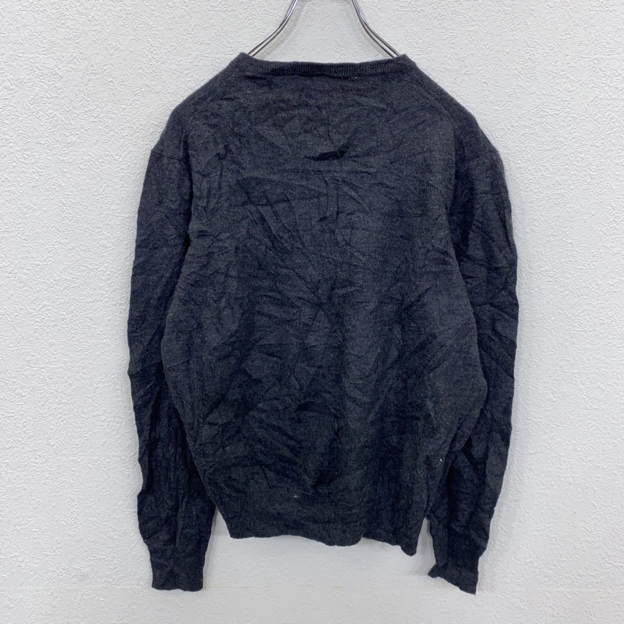 CalvinKlein ニットセーター レディース M グレー カルバンクライン V 