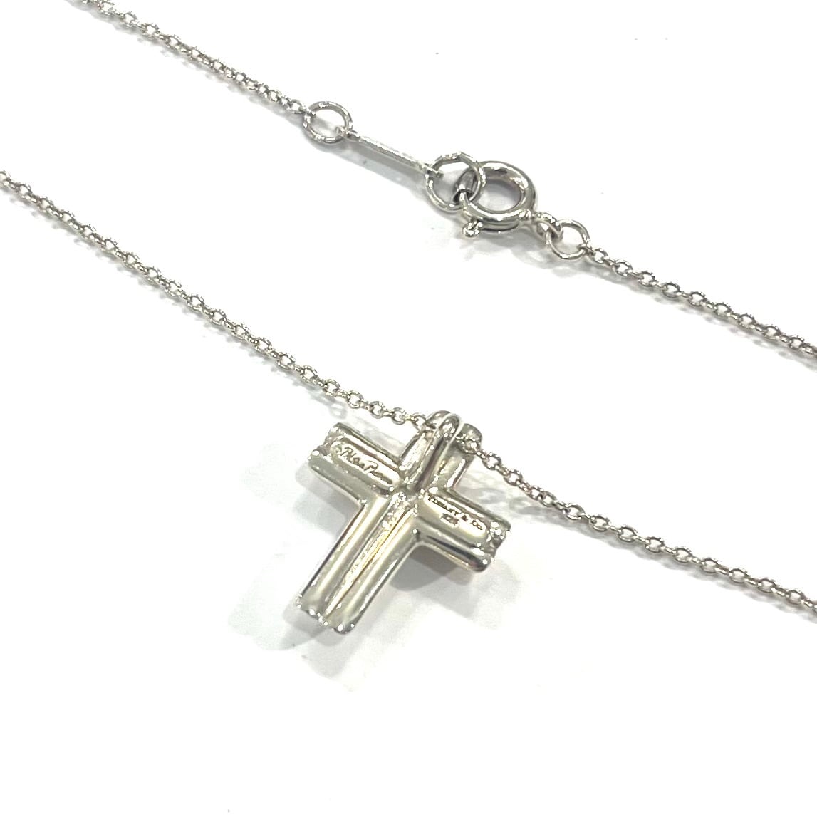 TIFFANY&CO.】T2809 テンダネスハート クロスネックレス SV925 41cm