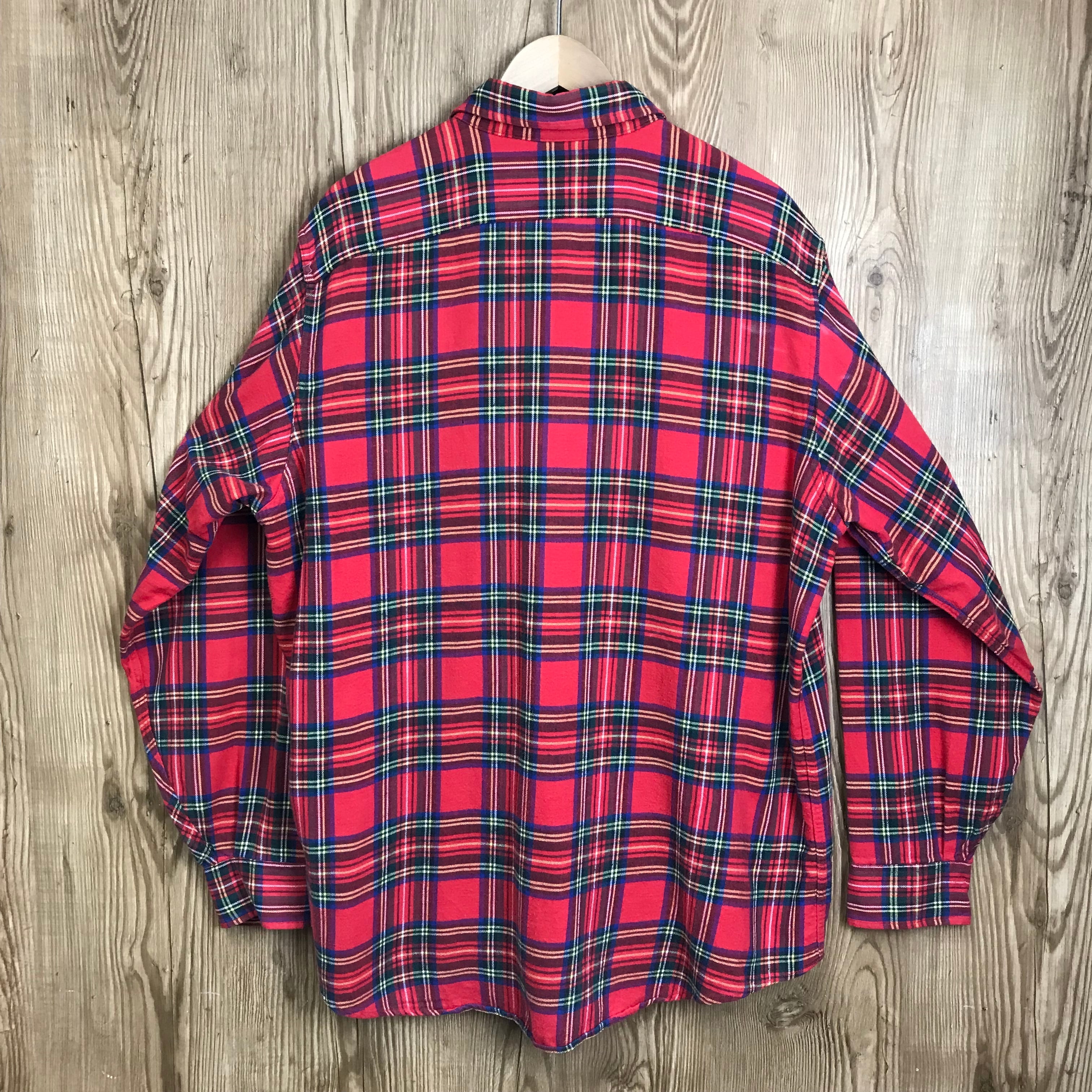 USA製 90s L.L.Bean エルエルビーン タータンチェック柄 長袖 USA製 90s L.L.Bean エルエルビーン タータンチェック柄 長袖
