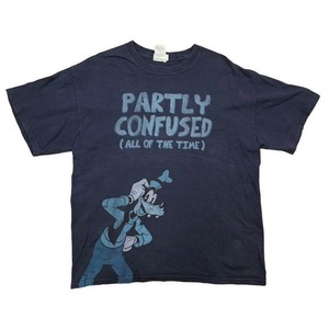 XL相当 Tシャツ プリント ディズニー グーフィー キャラクター ビッグシルエット ビッグサイズ 大きめ 半袖 メンズ