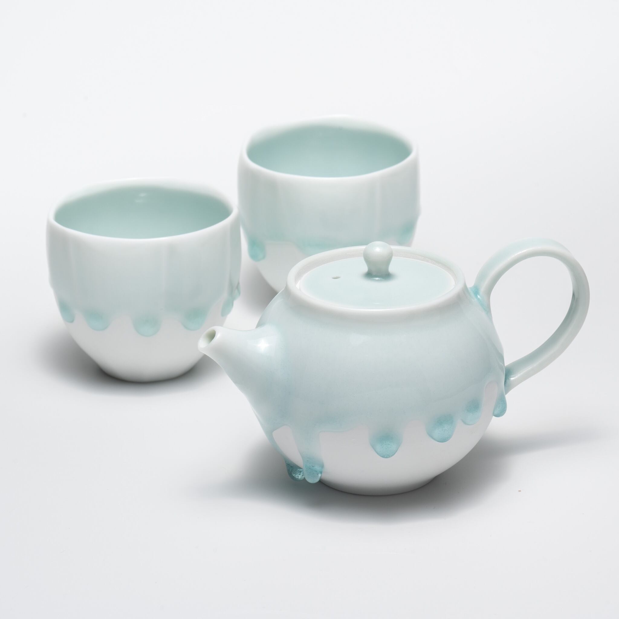 青白磁 雫シリーズ ゆのみ | imaginedog