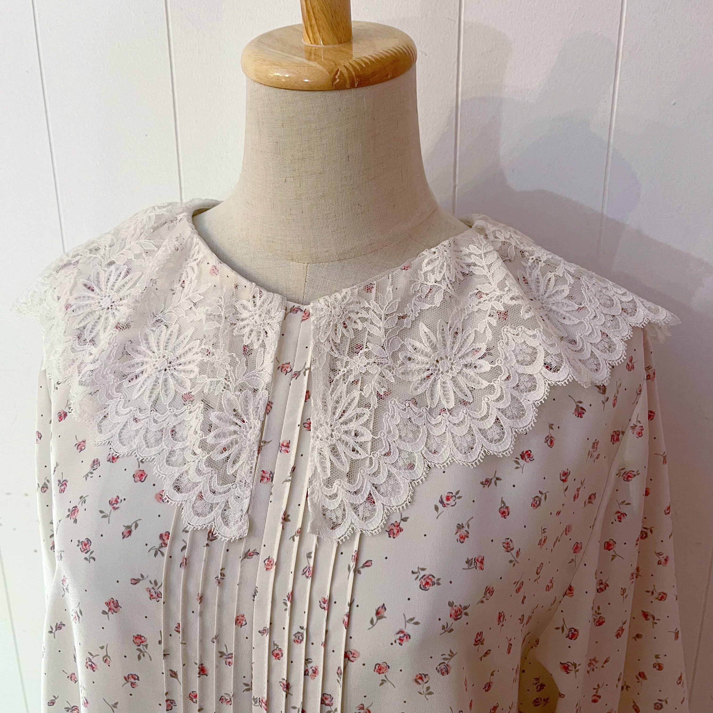 mini rose lace collar separate one-piece