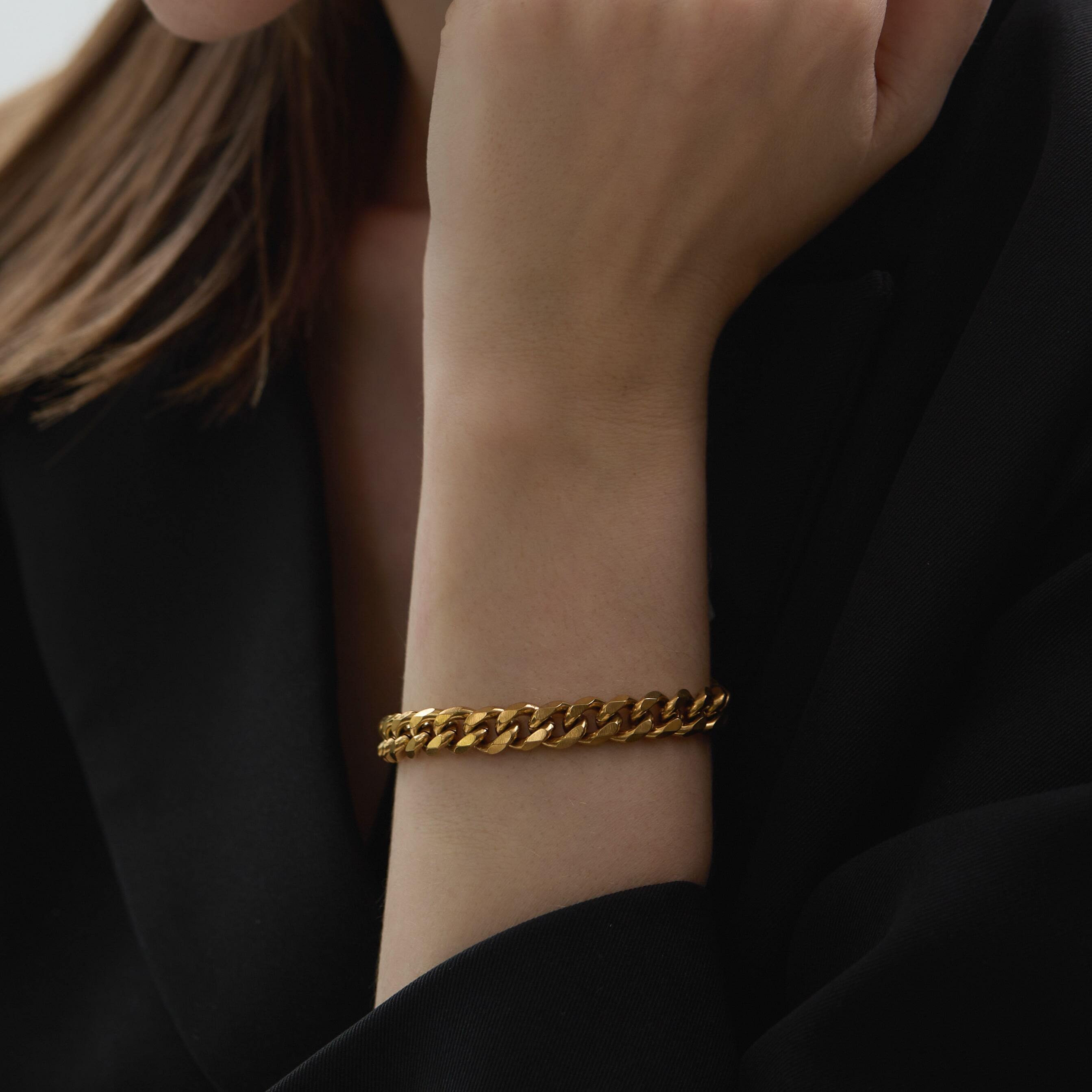 316L mantel chain bracelet 3 #b45 | fino（フィノ）