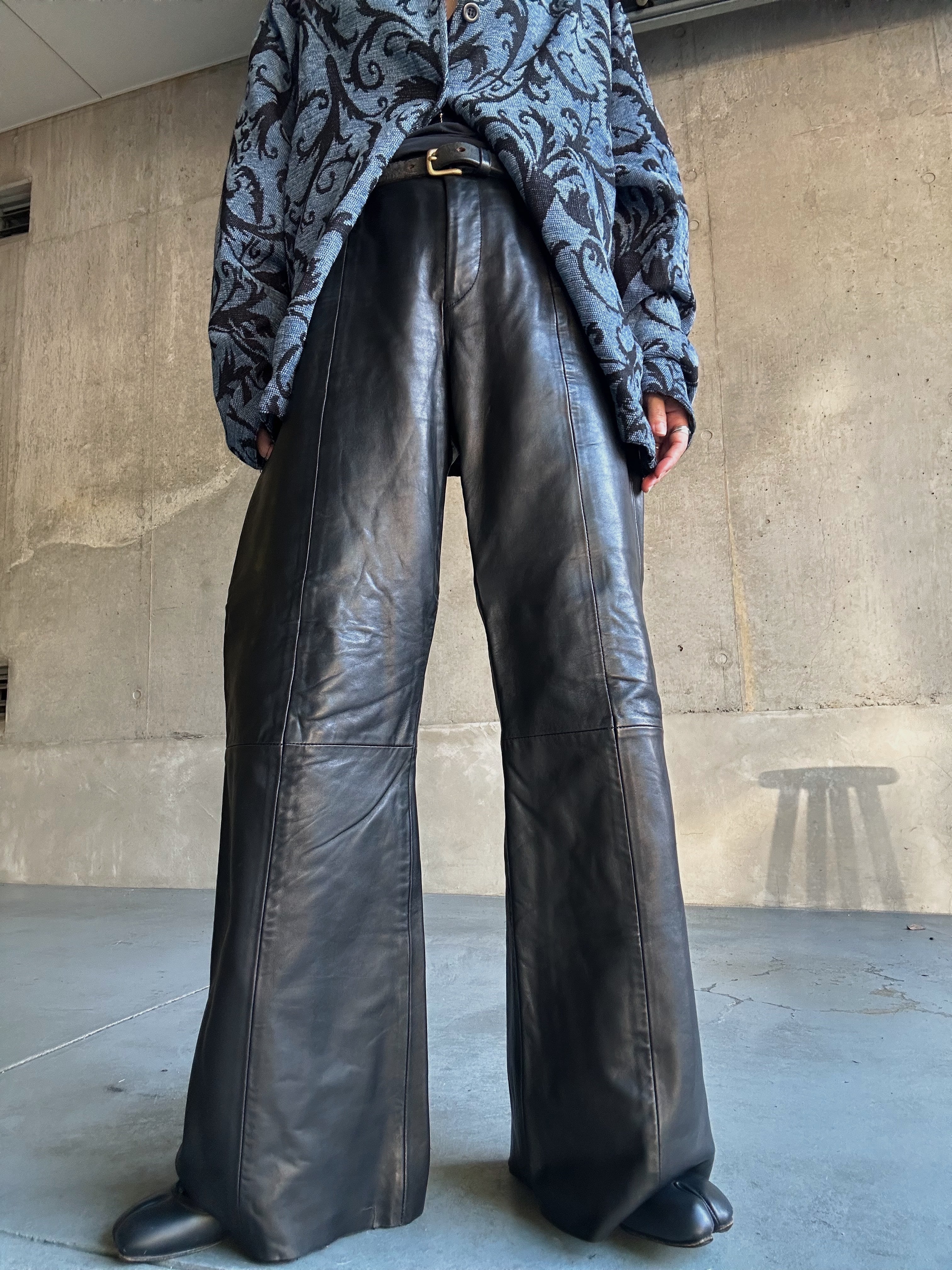 (PT922)90's BANANA REPUBLIC leather pants made in Turkey