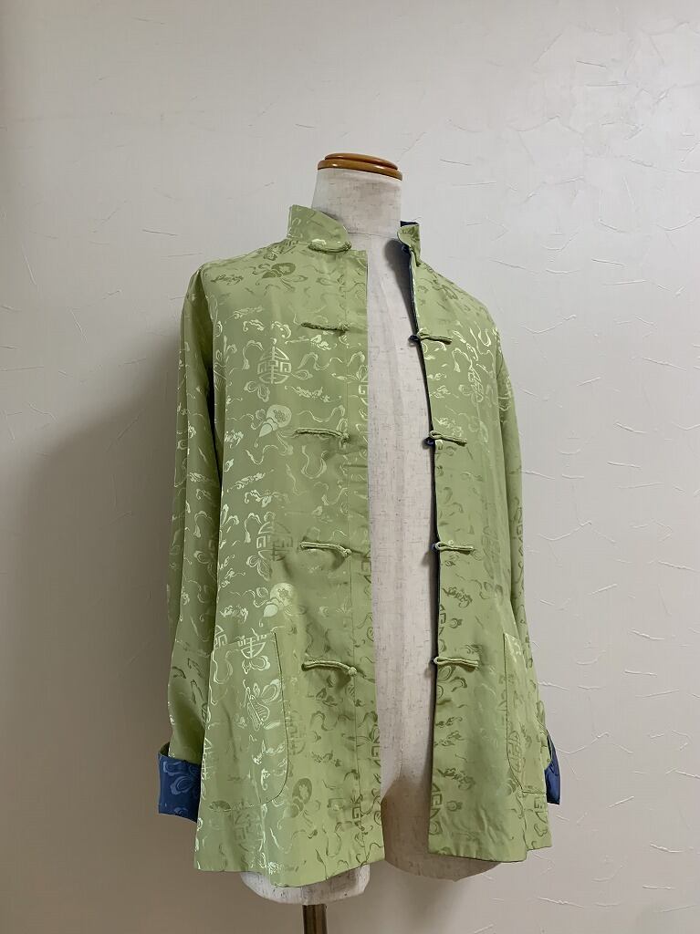 1990's Reversible Design Silk China Shirt Jacket