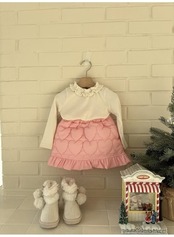 ルプティモ / le petit mo / オブスリブフリルTシャツ / 韓国子供服 / キッズ / 26winter〖取寄〗*XS~XL*
