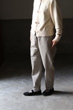 乘鞍印　綿麻平織モンペズボン　（ライトグレー）