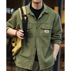 Button-Down Shirt Regular Collar Work Shirt ◇2color H0378