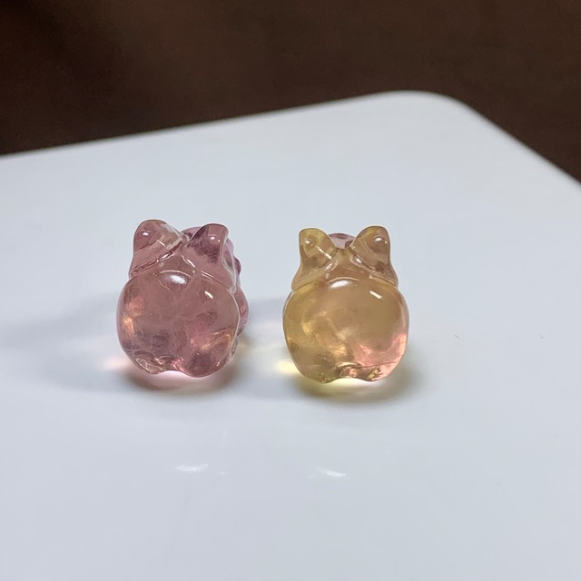 7.ペアうさちゃん･フローライトうさぎ