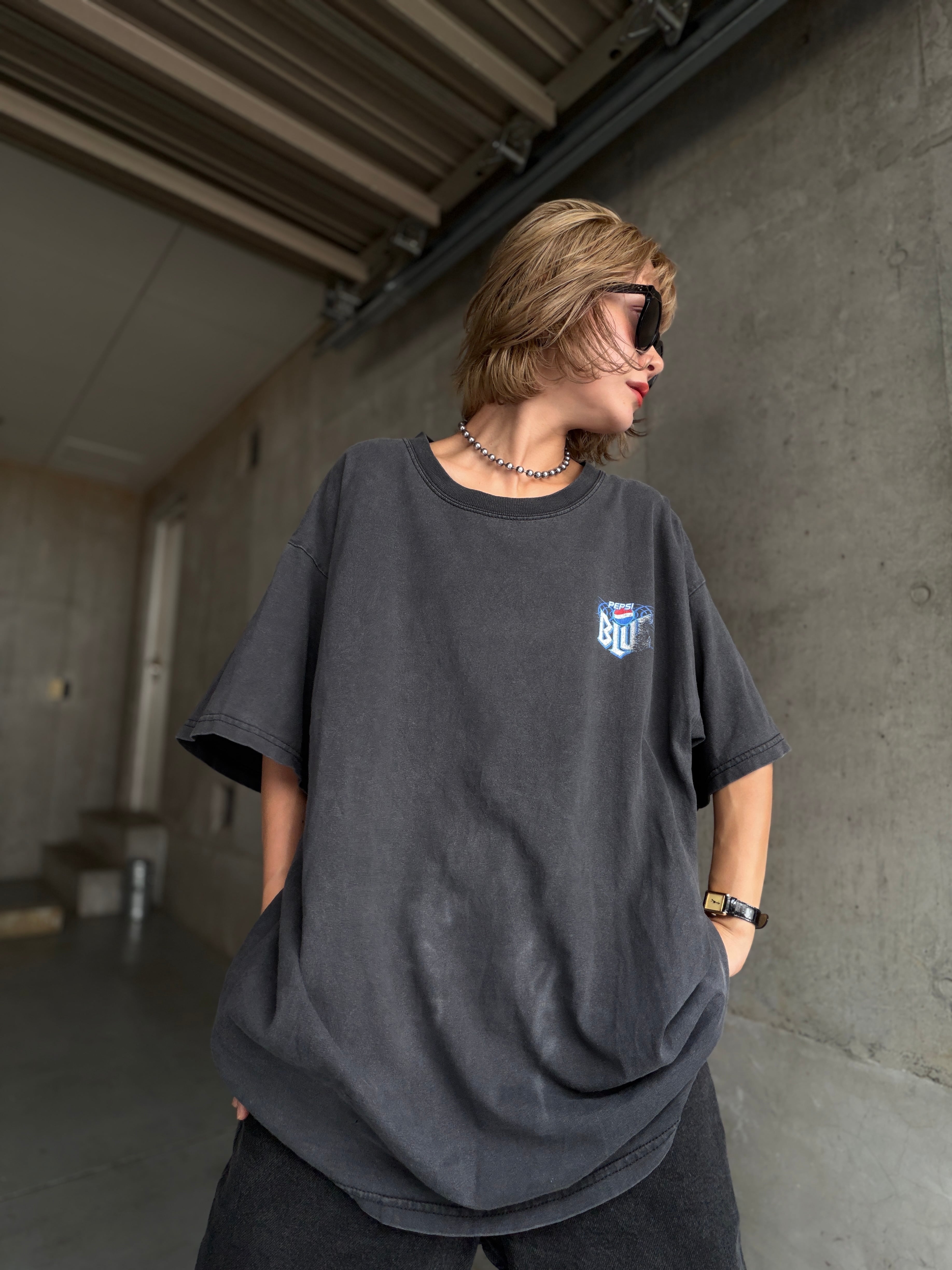 (CS2502)00‘s “PEPSI BLUE“ fade tee shirt