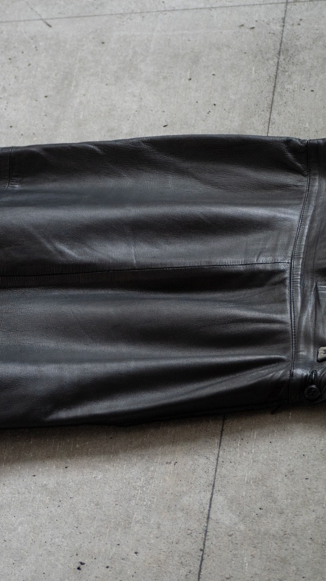 unknown used Lamb leather skirt