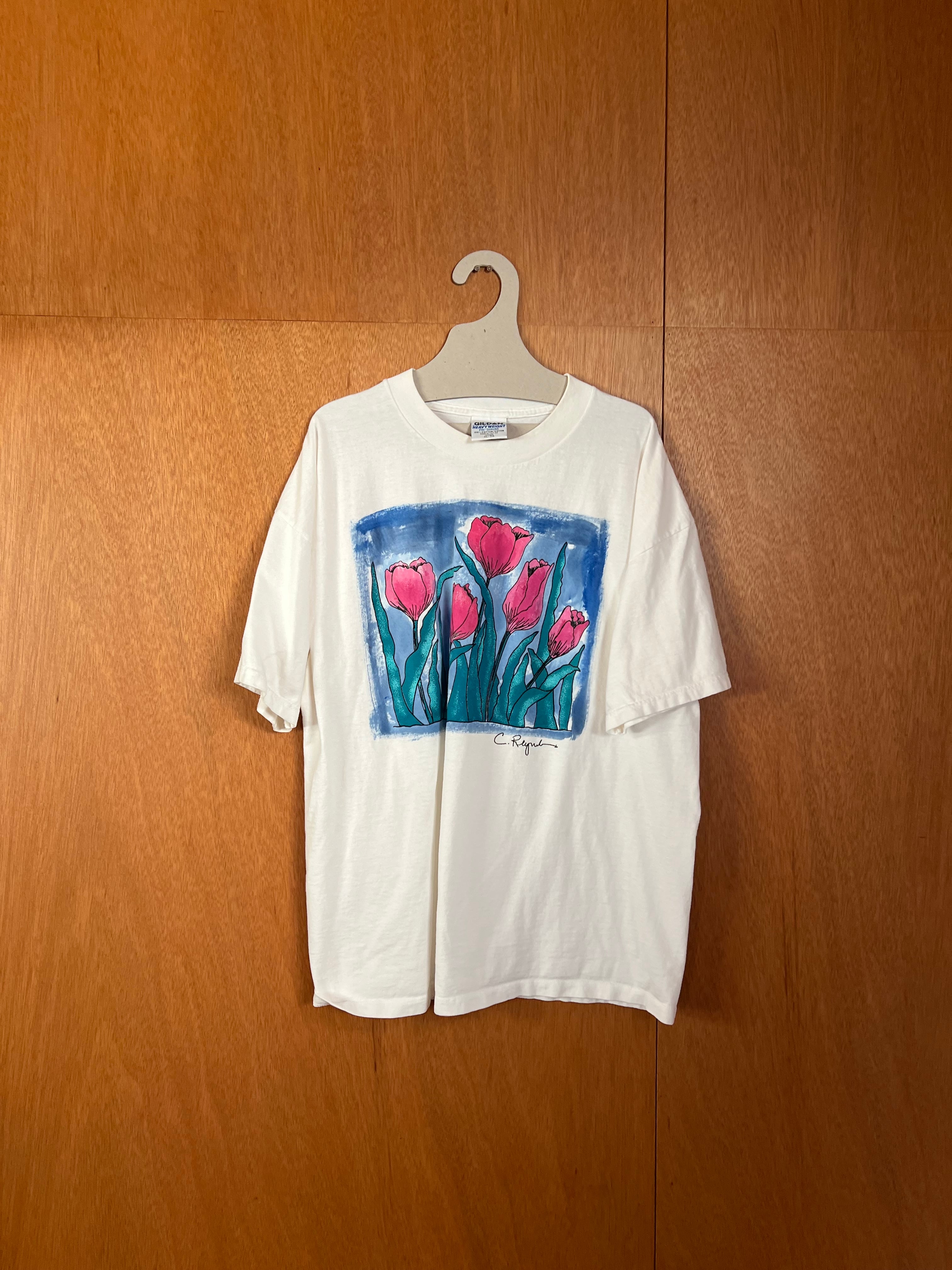 90s Tulip Painting Graphic Tshirt