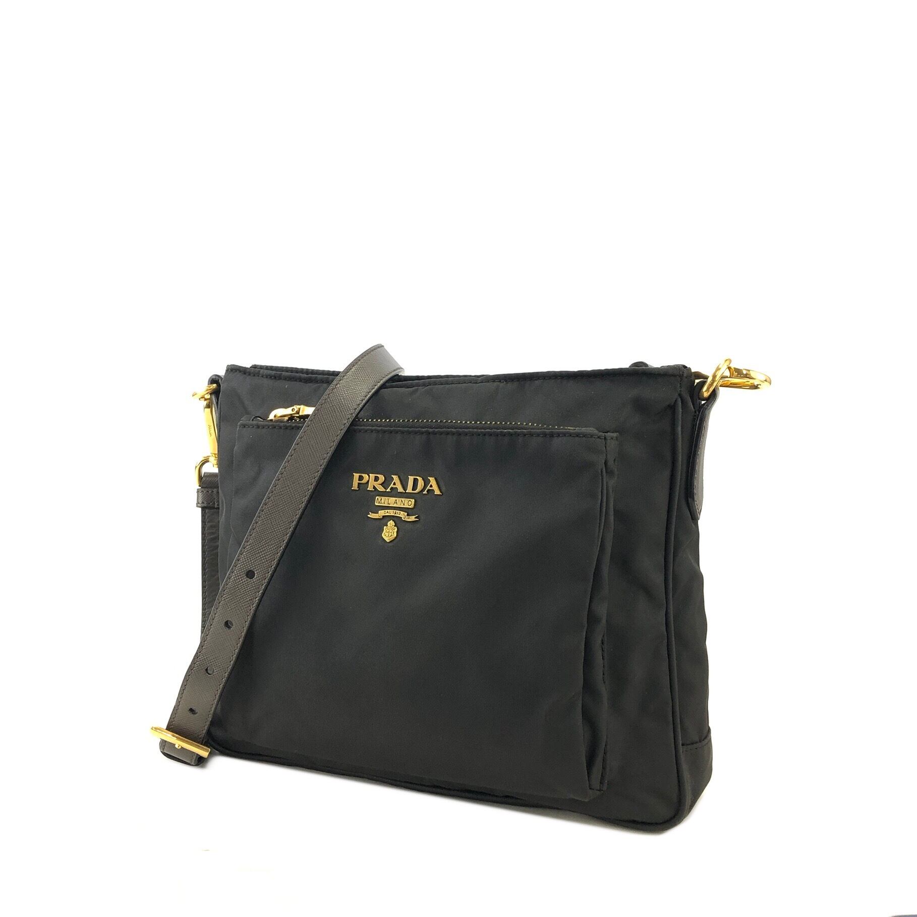 PRADA プラダ ロゴ ナイロン サフィアーノ ミニバッグ ショルダー