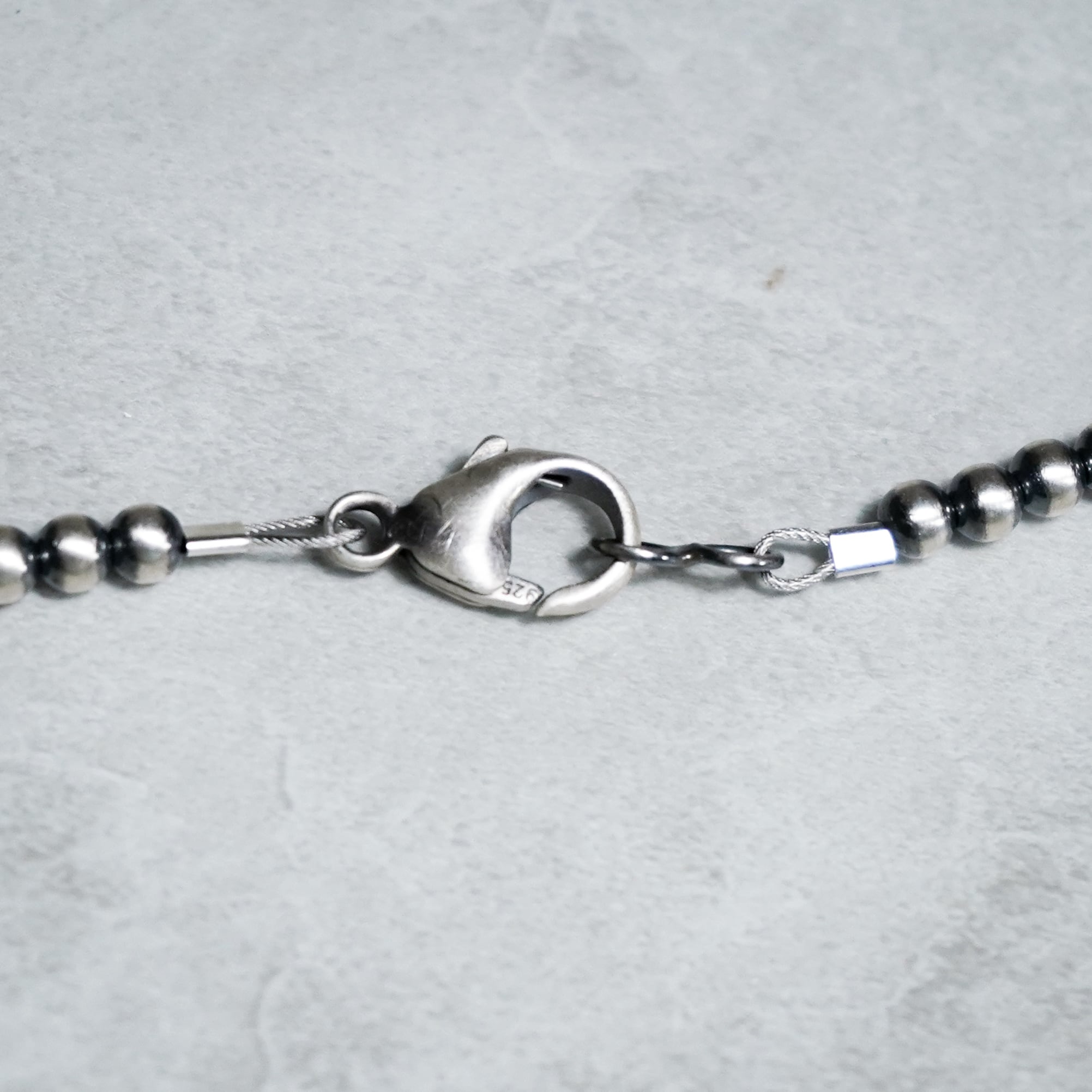 70-80s Vintage Navajo Pearl Silver Necklace ヴィンテージ ナバホ