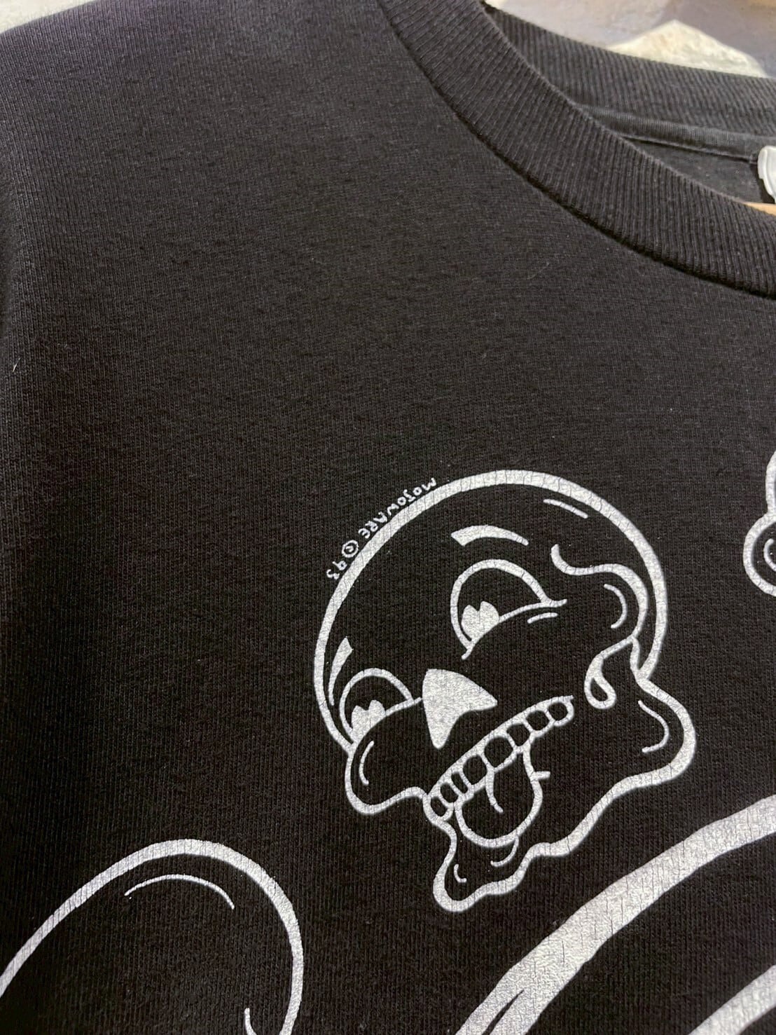 90s USA製 MOJOWARE ロンT 黒 アートプリント　希少品！ 90s MOJOWARE L/S T-Shirt | B U D