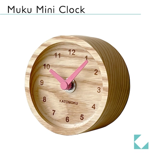 KATOMOKU mini  clock 2 限定Ash km-125LP ライトピンク