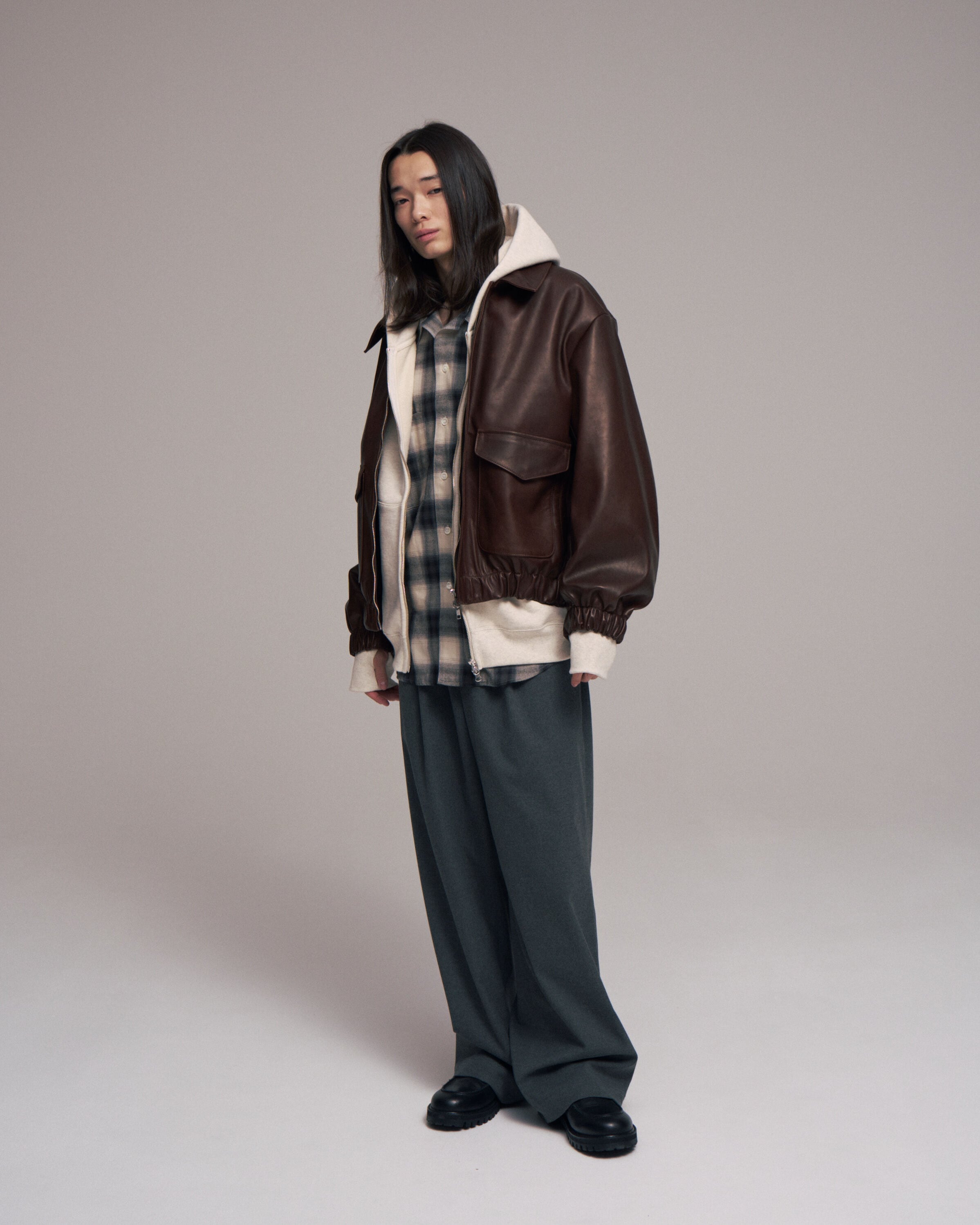 ジャケット・アウター superNova. Leather jacket-Horse hide 2025/01/02発売】superNova.