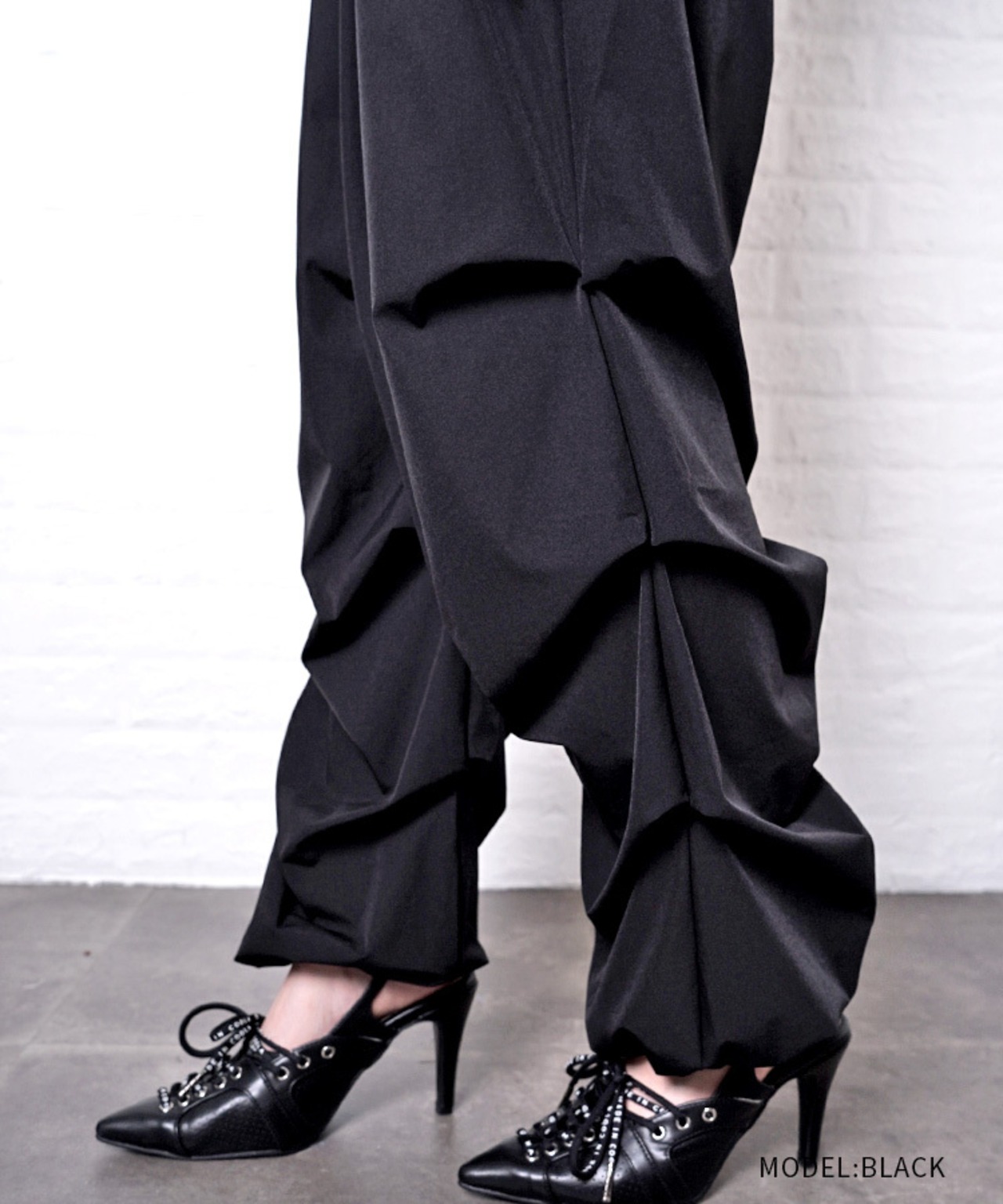 【直営限定ITEM】パラシュートシャーリングパンツ (BLACK)　CQ-47075H