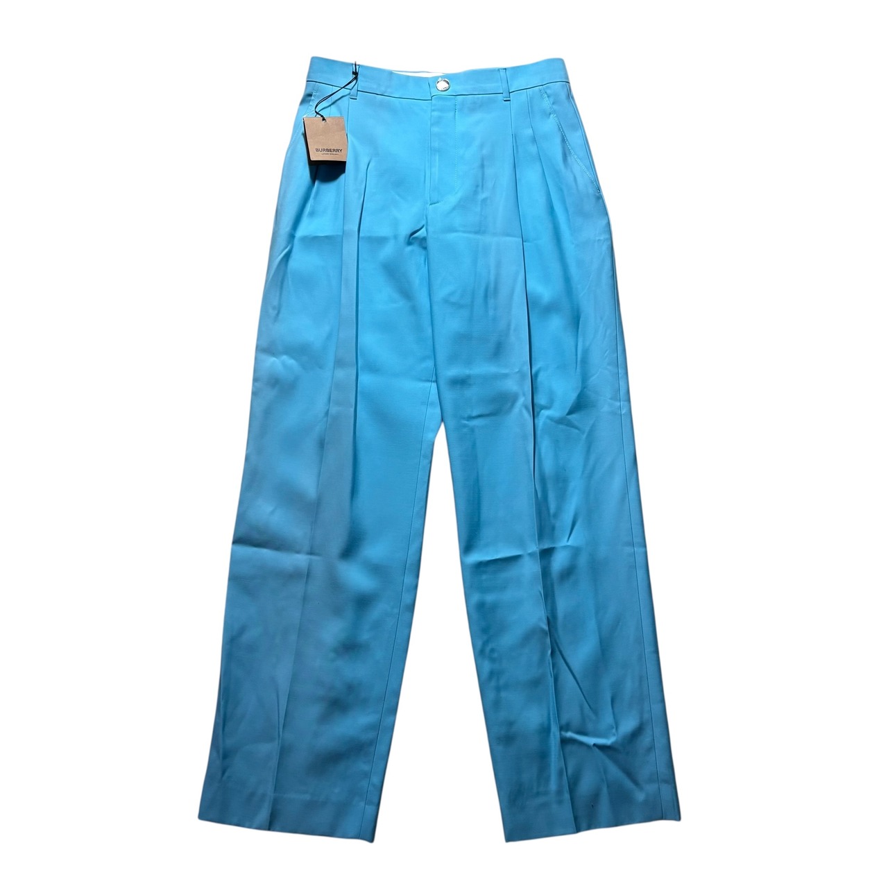 2023ss BURBERRY tucked slacks “bright opal blue”