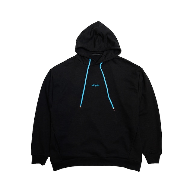 ellipsis Hoodie-embroidery- BLACK / イリップシスフーディー ‐エンブロイダリー ブラック