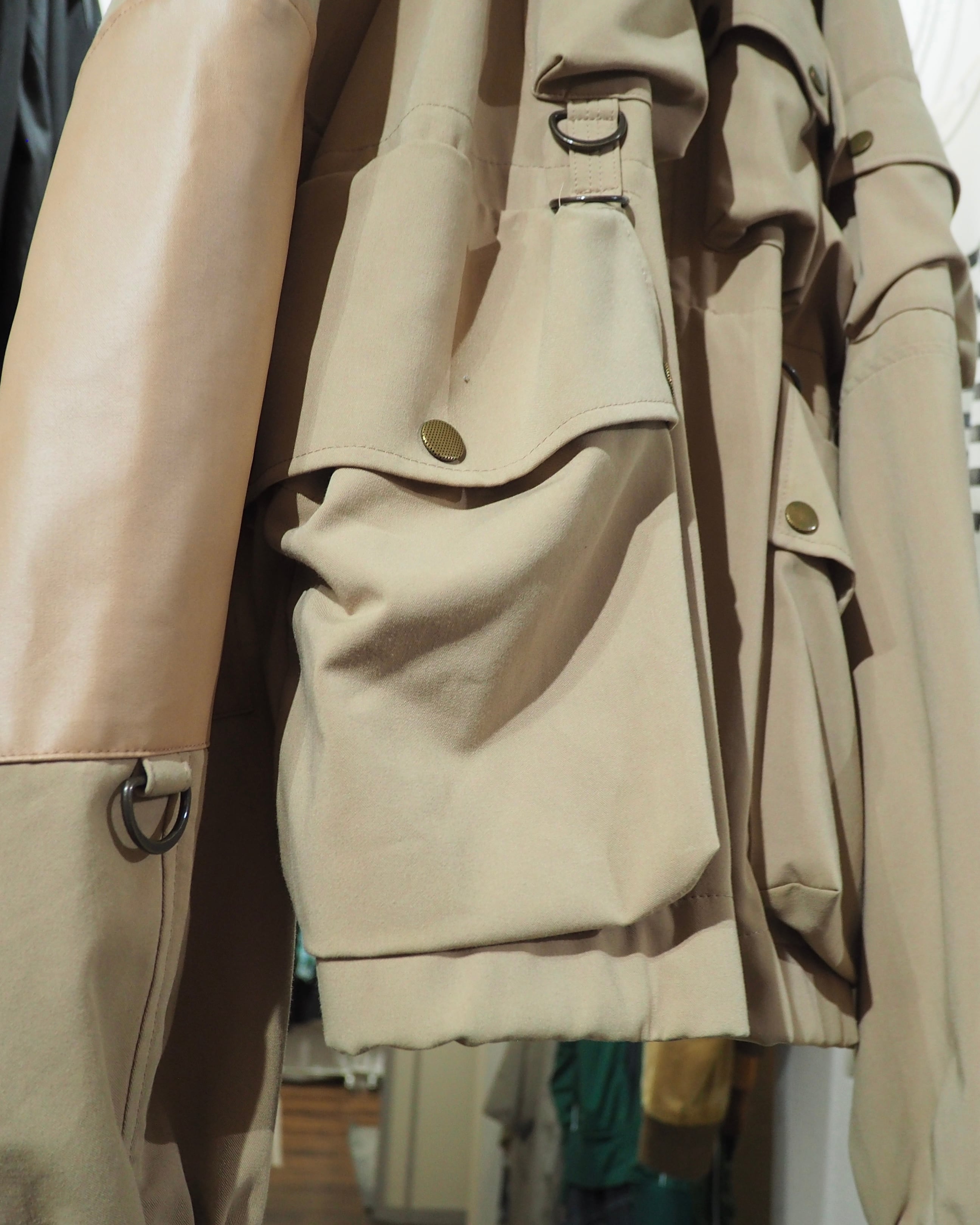 ” Iroquois ” Multi Pockets × Fake leather Panel Custom Military Jacket