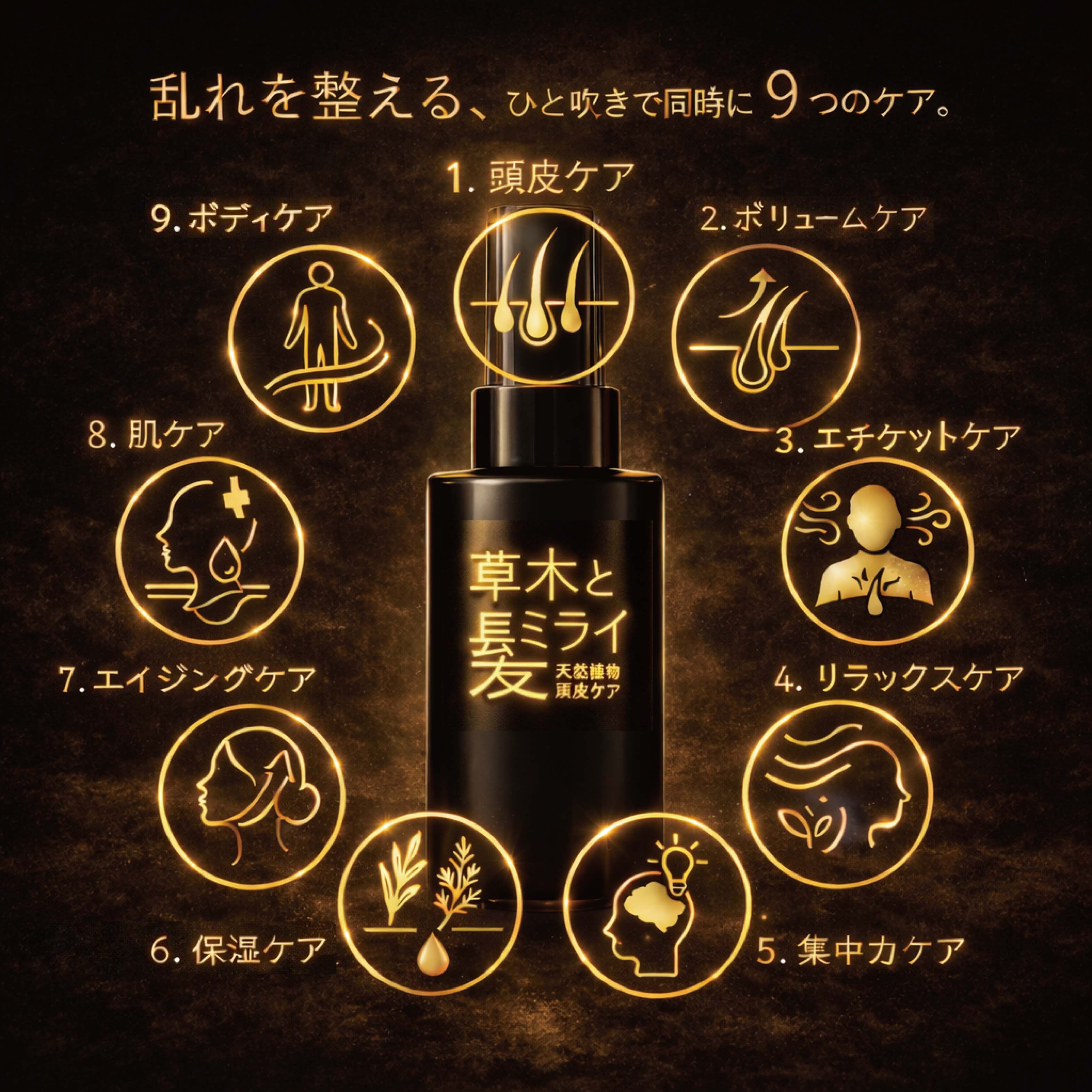 天然植物本気のヘアトニック ＜天然植物養毛料＞ 80ml | 草木とミライ