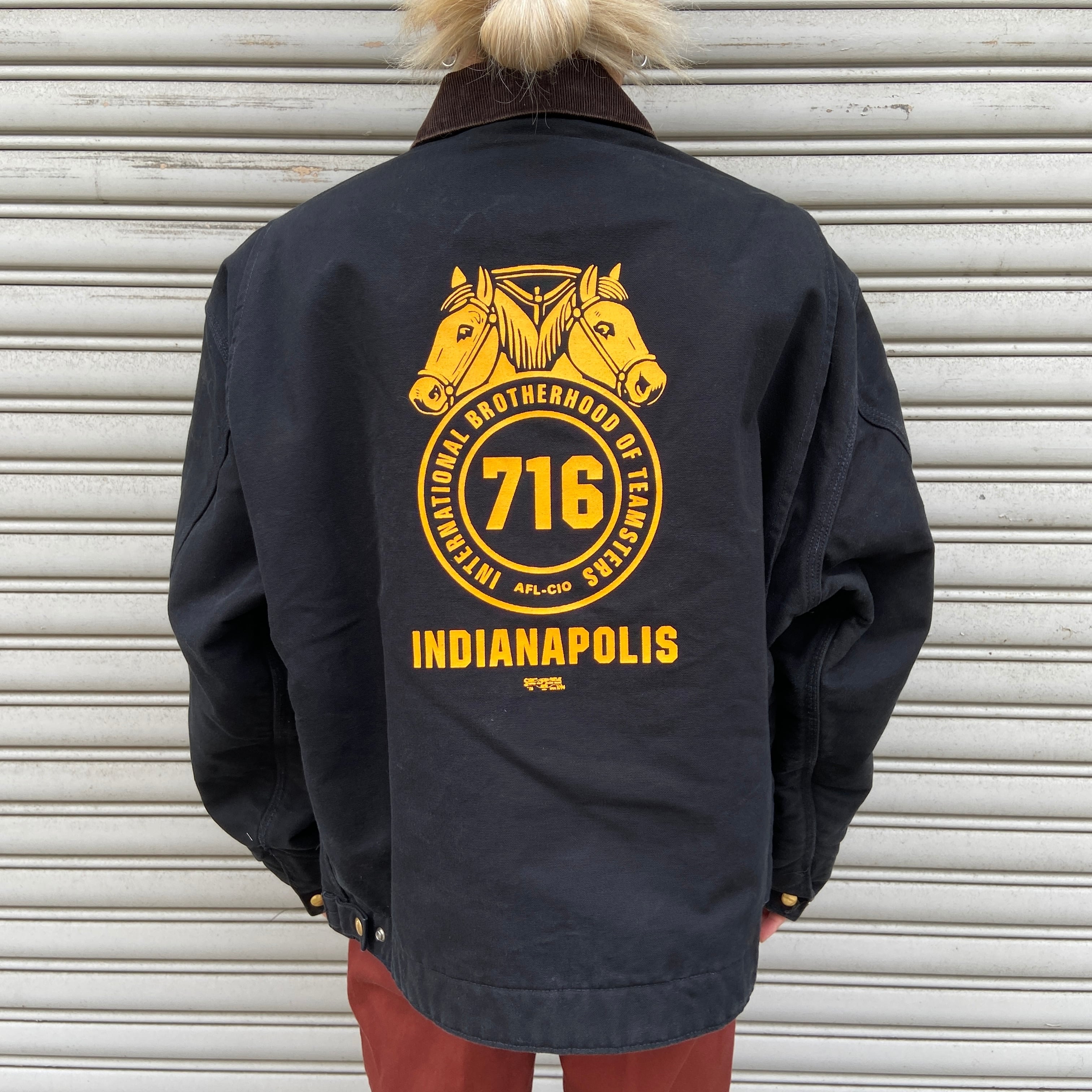 carhartt USA製 デトロイトジャケット ダックジャケット 黒 XXL | 古着