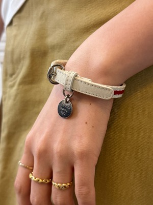 GUCCI / vintage leather bracelet.(o)