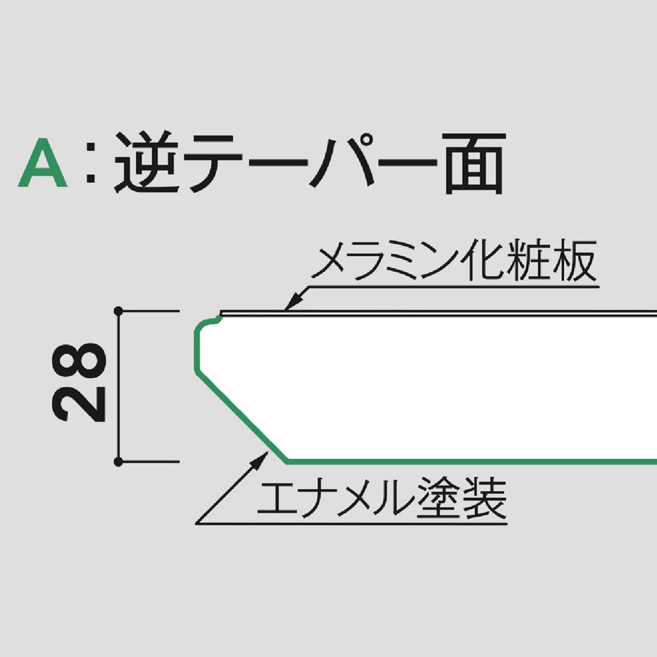 [サイズ・形状オーダー]6200N バリューエッジ(メラミン化粧板)テーブル天板
