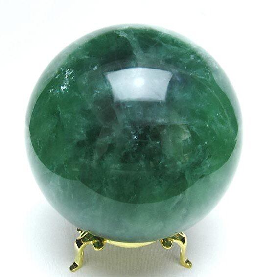 1.9Kg フローライト 丸玉 107mm 蛍石 スフィア 螢石 一点物 151-6585