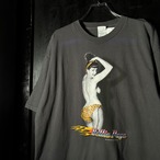 00s USA製　DELTA Bettie Page ベティペイジ　Tシャツ　グレー