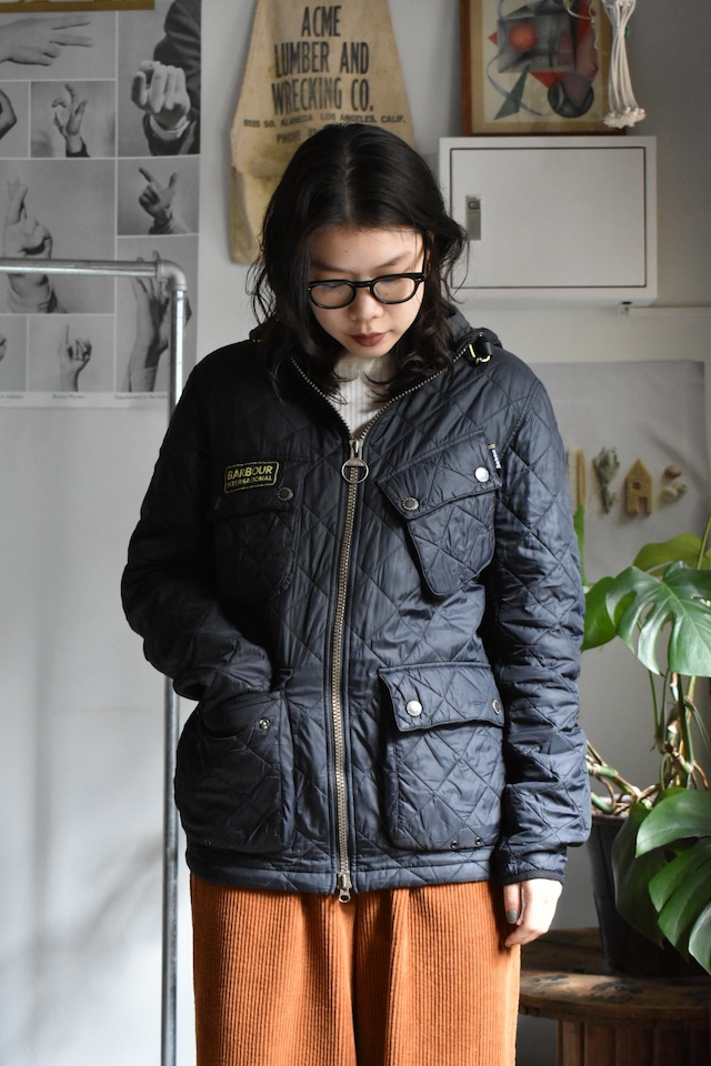 "barbour" "international quilting parka" "black"