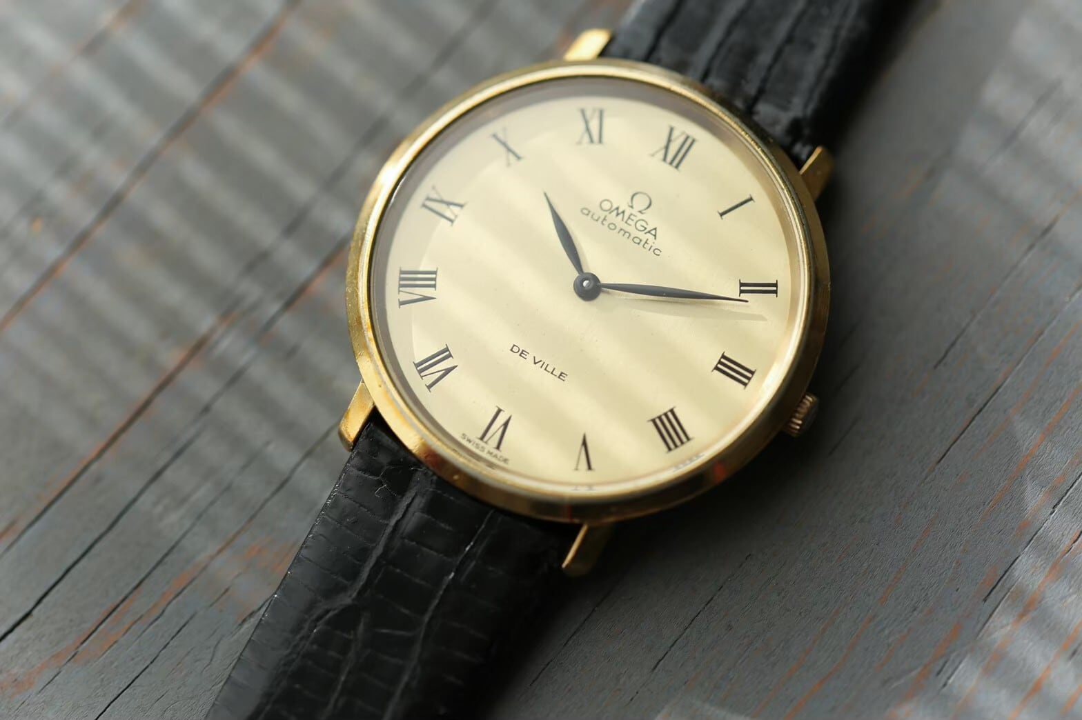 【動作良好】1973年 OMEGA デビル 自動巻き シルバー スイス製