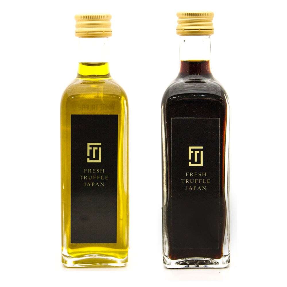 店舗受け取り】白トリュフ醤油と白トリュフオイルのセット【化粧箱入り