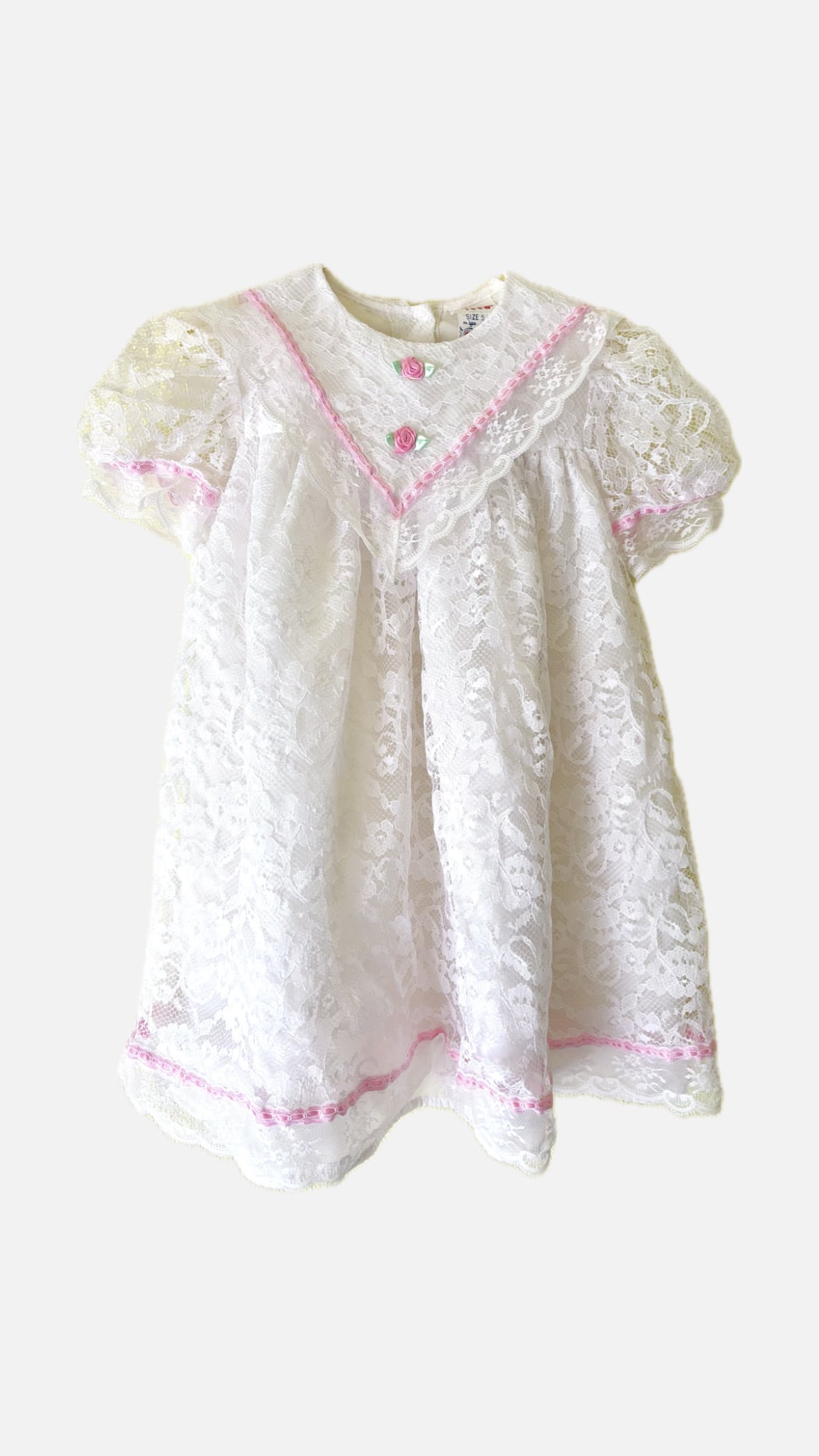 【KIDS vintage】vintage lace tunic. 3-5y