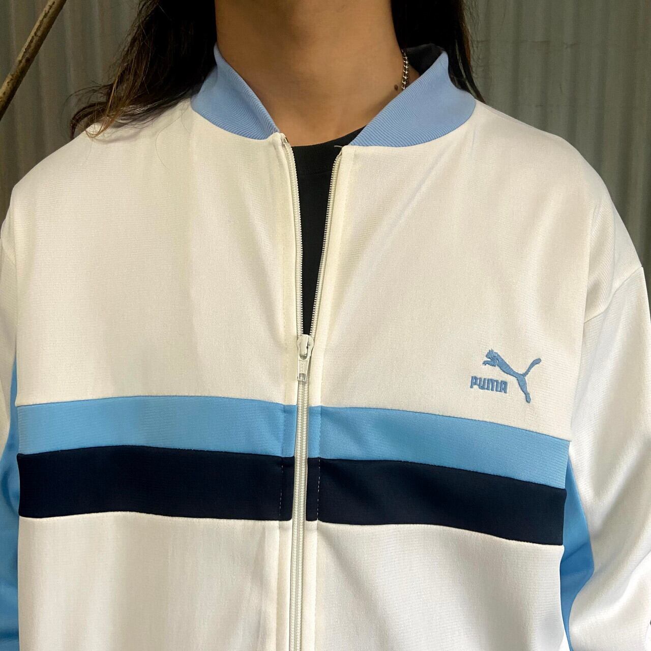 【90s】PUMA トラックジャケット　PUMA43  茶色 ピンク ベージュ