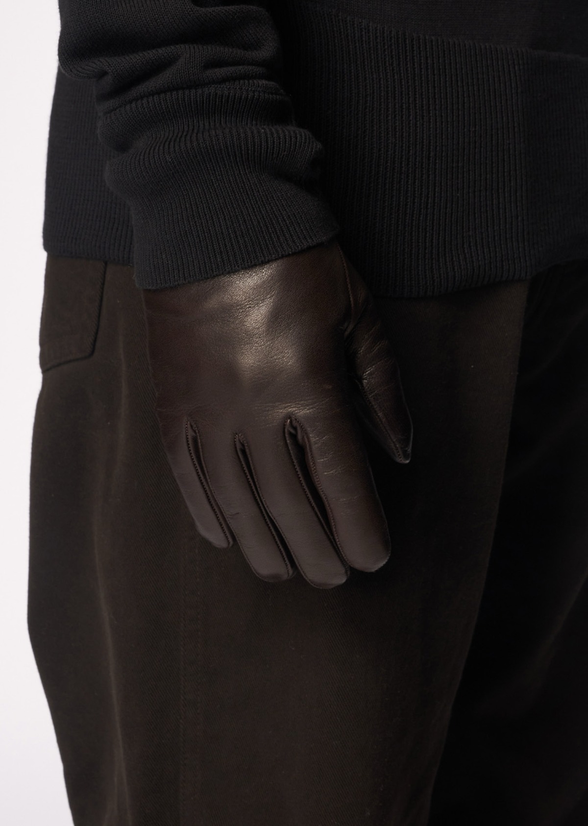 Omar Afridi / HOODED KNIT SCARF / BROWN / オマールアフリディ | POETRY